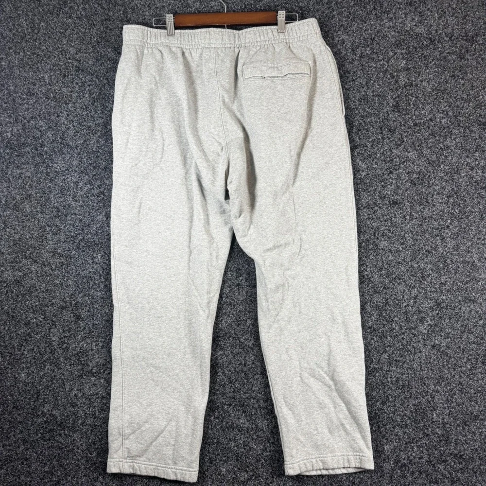 Nike Mens Club Fleece Sweatpants Grey Open Hem Joggers XXL BV2707-063